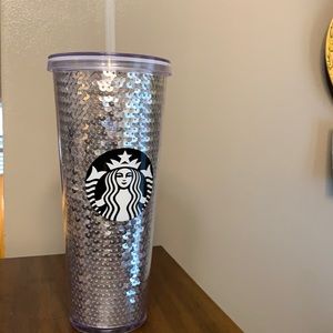 Starbucks Sequin silver cup like new condition